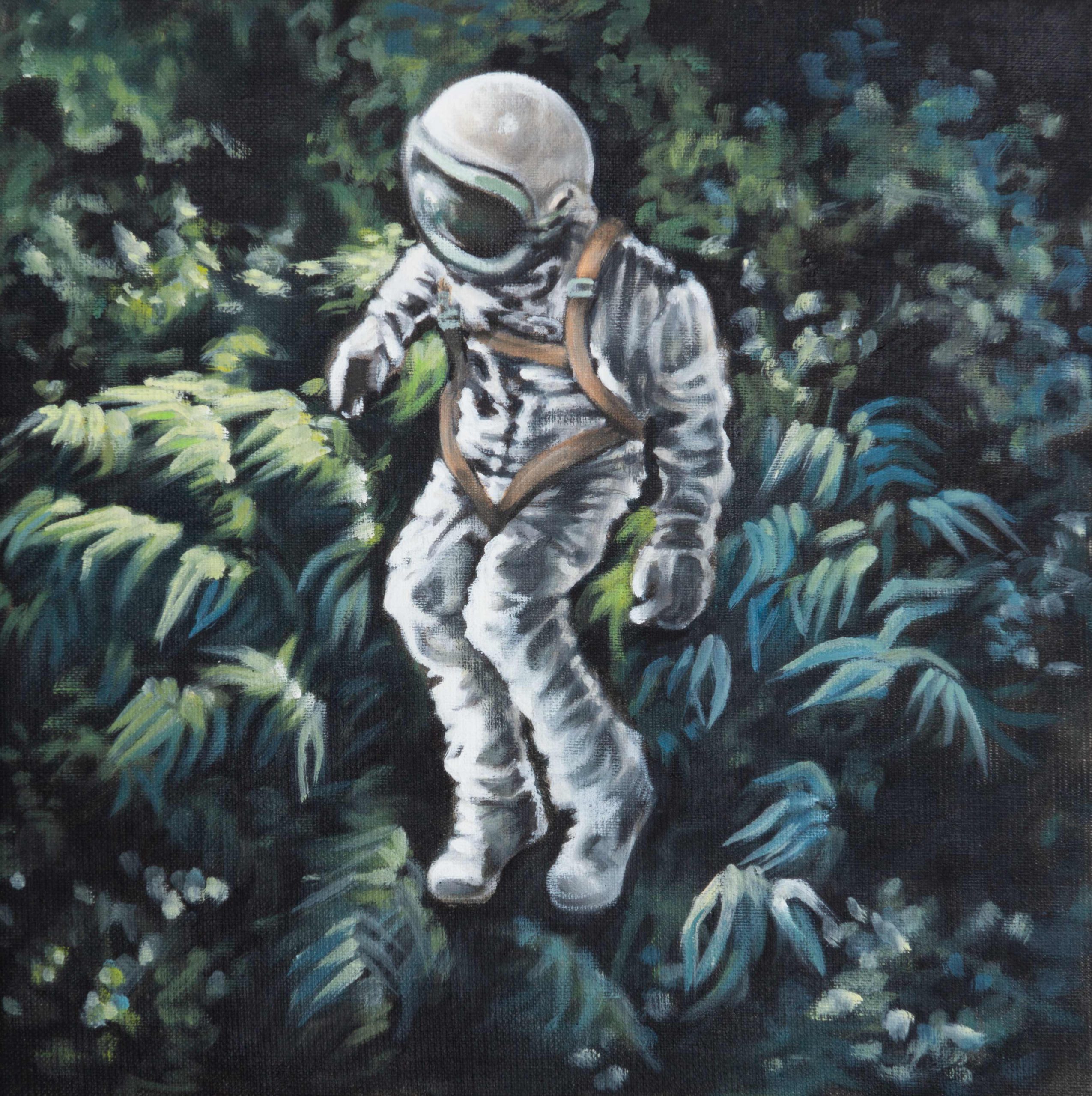 Astronaut schwebend